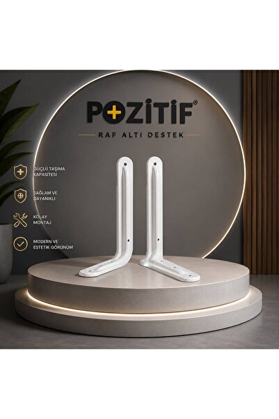 POZİTİF HIRDAVAT Raf Altı, Ferforje , Modern Çelik Raf Altı Ayak , L Demir , ...