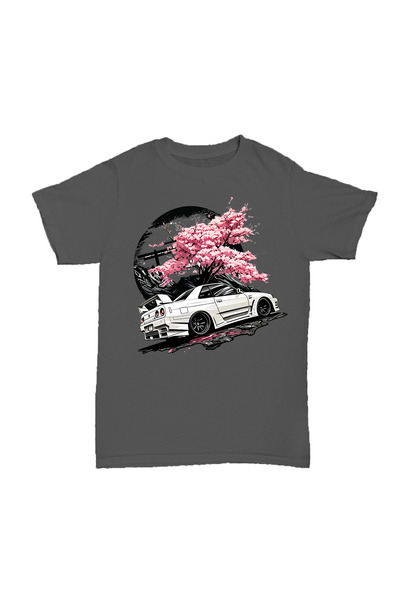 l'eivor Sakura Drift Printed Men's Cotton T-Shirt