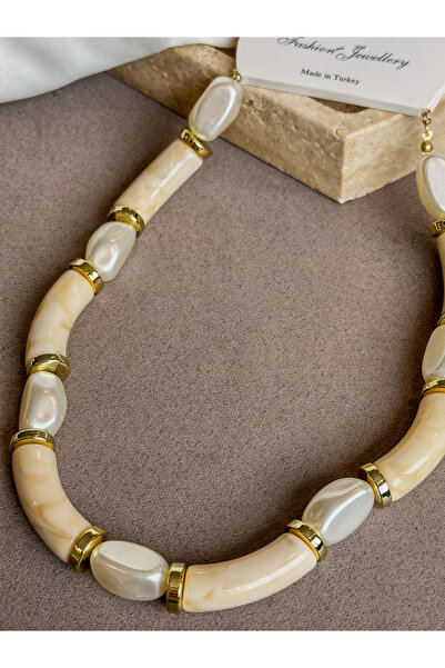 Generic Brand Zr Model Bead Detail Necklace