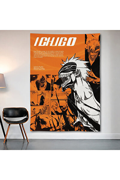 Geek Cultcha Bleach Ichigo Kurosaki Wall Covering Wall Tapestry First Quality...