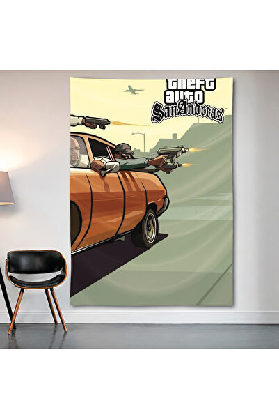 Geek Cultcha Grand Theft Auto: San Andreas Wall Covering Wall Tapestry First ...