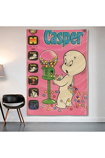 Geek Cultcha Casper the Friendly Ghost Vintage Wall Cloth Wall Tapestry First...