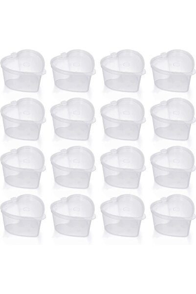 Arabest 50 Pcs 1.5oz Plastic Cups with Lids,Small Disposable Containers for S...