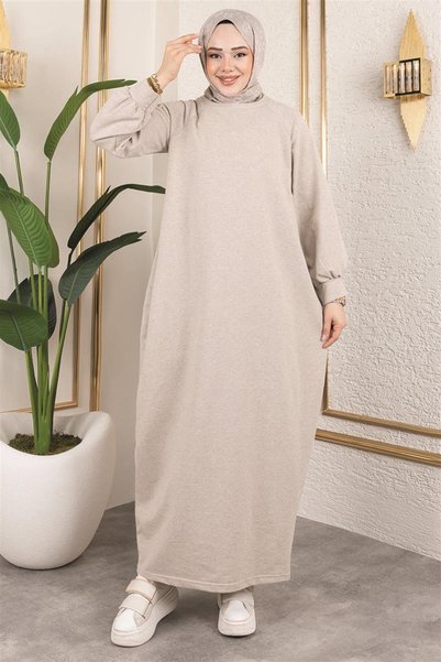 Mestore Balon Model Sports Dress Beige