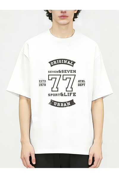 135 1978 Seven&Seven Sport&Life Casual Fashion Men Funny Unique Tees Pure Cot...