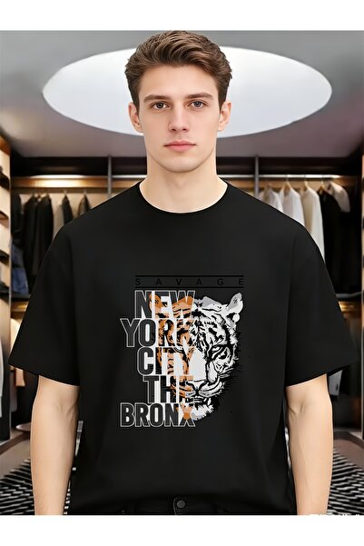 135 New York City the Bronx Spring Summer Men Funny Unique Tops Cotton Round ...