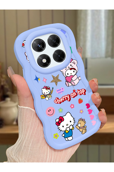Hontinga Redmi Note 14 Pro 4g Compatible Case Camera Protector Blue Silicone ...