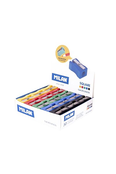 Milan Ascutitoare plastic cu recipient set 30 buc multicolor