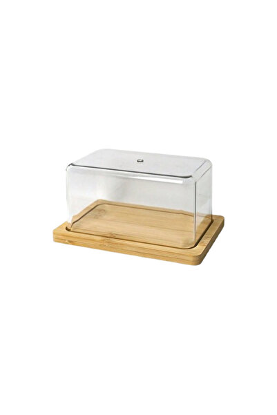 OEM 1 rectangular Bamboo box with Sheer lid