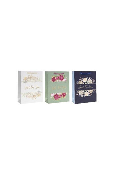 OEM Geanta cadou Rozette multicolor 26x32x10 cm mix modele