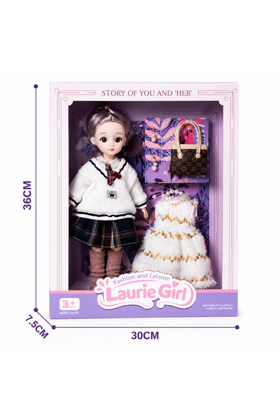 laurie girl Lori Doll with Movable Joints with Clothes and Accessories Set