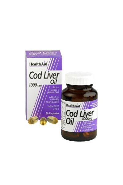 Healthaid HEALTH AID Έλαιο Συκωτού Μπακαλιάρου 1000mg 30 κάψουλες
