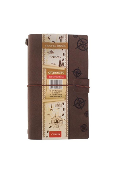 Antra Organizer calator 2026 B6, maro, piele ecologica, 64 pagini