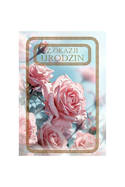 TREND Felicitare pentru ziua de nastere 2026, format 122x179 mm, design flora...