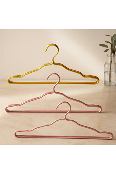 magicool Metal Clothes Hanger Set of 2 (Gold & Bronze)