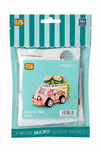 Noone Flower Cart Mini Block Building Set - 160 Piece Micro Block Toy Lz8640