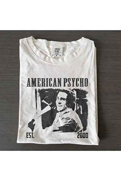 Grafftee Clothing تي شيرت أمريكي مطبوع عليه American Psycho للجنسين مقاس كبير