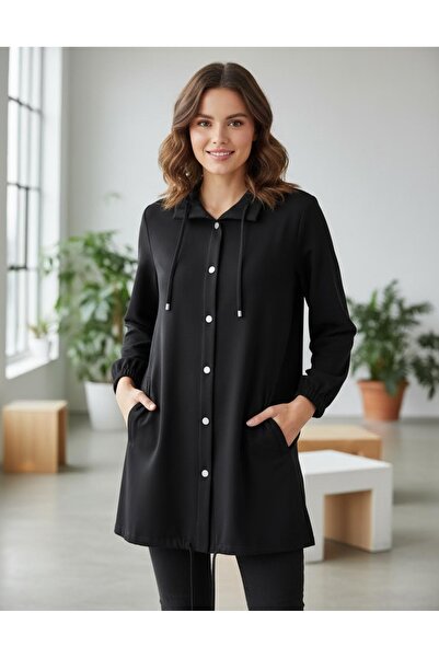 NOSHE Women's Collar and Skirt with Lace Detail, Side Pockets, Snap Closure, ...