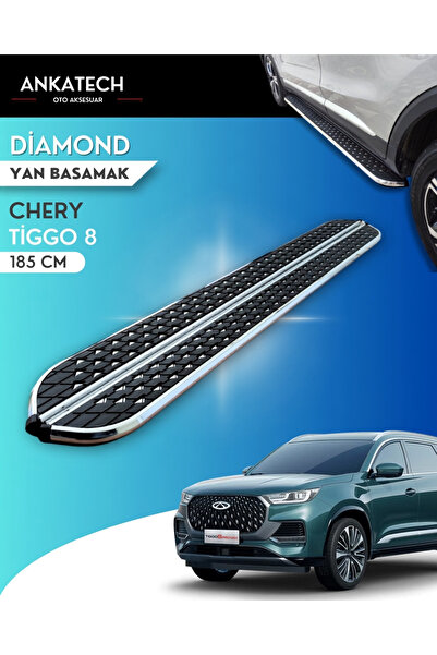ANKATECH Chery Tiggo8 Pro Diamond Krom Yan Basamak 185 Cm 2022 Üzeri