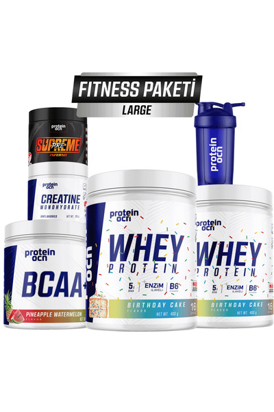 Proteinocean Fıtness Paketi Large -Birthday Cake / Pineapple Watermelon