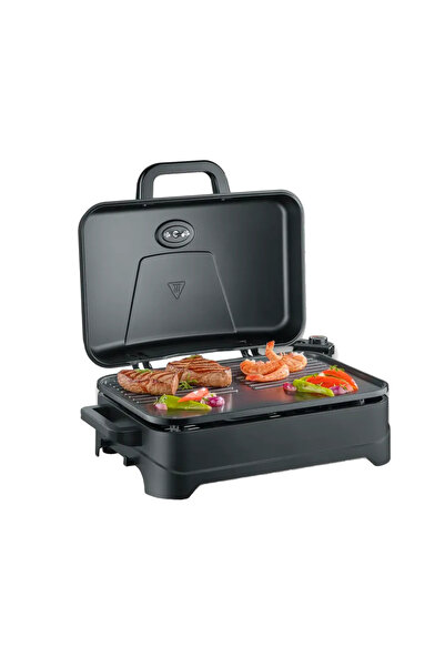 Severin Grătar electric de grădină, Severin, 45x30 cm, 2300 W, negru