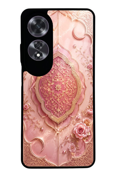 Spoyi Oppo A60 Blush Crescent Palace Design Glossy Phone Case