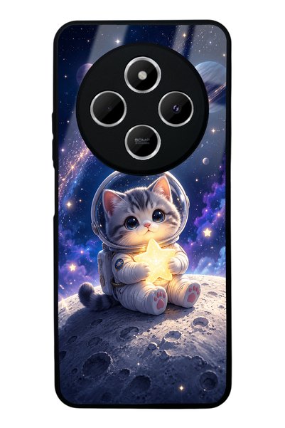 Spoyi Xiaomi Redmi 14C Starlight Space Kitty Design Glossy Phone Case