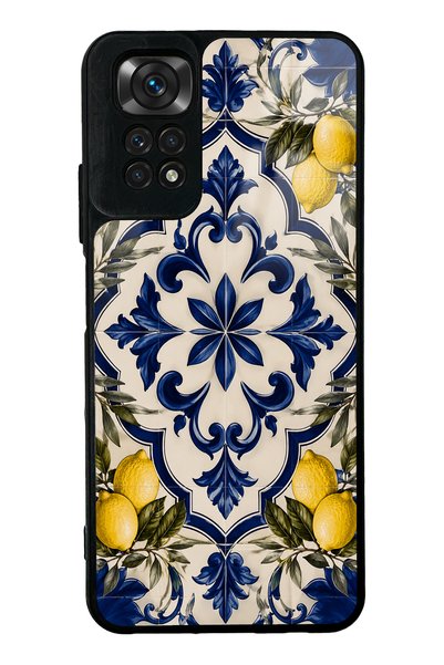 Spoyi Xiaomi Redmi Note 11S Royal Lemon Mosaic Design Glossy Phone Case