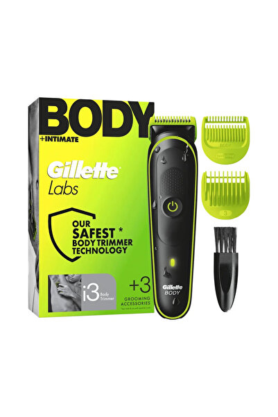 Gillette Aparat de ras fără fir cu accesorii, Labs, i3, negru