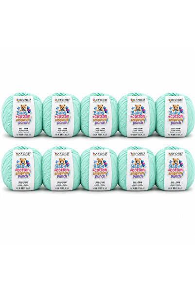 Oxford İplik 10'lu Paket Oxford Baby Cotton Amigurumi Punch 50gr/150m No:040 ...