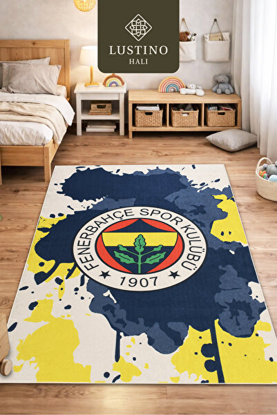 Lustino Halı Yıkanabilir Çocuk Halısı Kaymaz Taban Leke Tutmaz Çocuk Odası Ha...