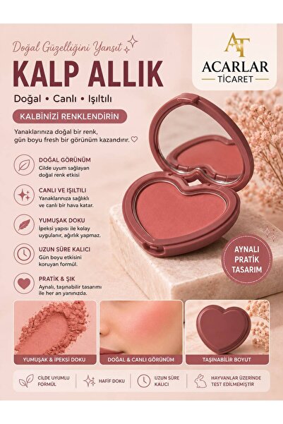Acarlar Ticaret Blush 12 Saate Kadar Kalıcı Kremsi Allık