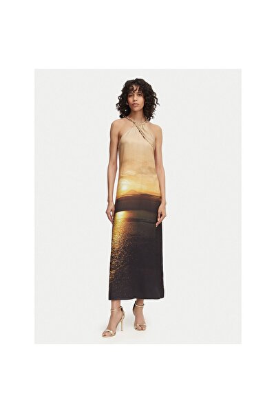 French Connection Rochie de cocktail pentru femei 719K9 Bej