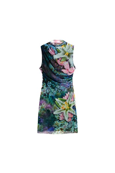 Desigual Rochie de vară pentru femei 26SWVK40 Verde