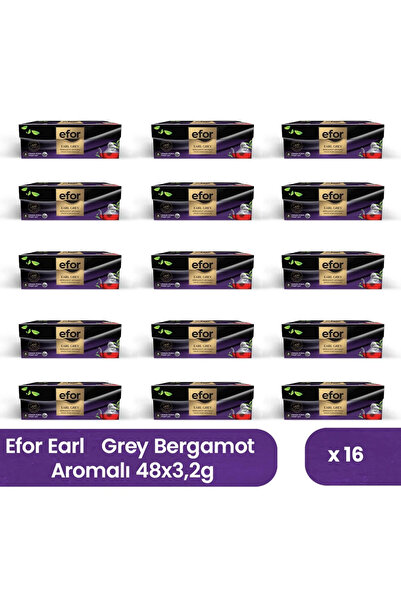 EFOR ÇAY Efor Bergamot Flavored Teapot Bagged Black Tea 3.2 Gr X 48 Pieces - ...