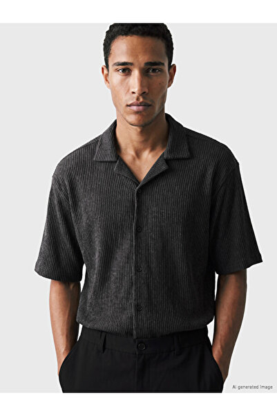 LC Waikiki I Standart Fit Cuba Roba Collar Dobby Men's Shirt from Freezen Store