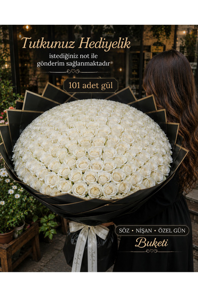 Tutkunuz hediyelik 101 Adet gül buketi özel gönderim