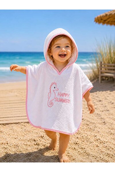 VELROBE 100% Cotton & Hooded Pareo Baby Bathrobe - Soft & Water Absorbent Bab...