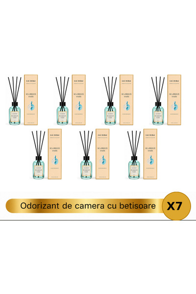 Eau Dubai Set 7x Difuzoare cu Parfum Aromatic pentru Camera, EAU DUBAI, Sea B...