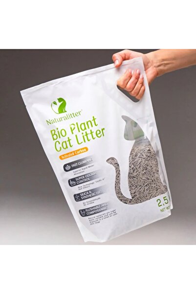 Naturalitter Bio Plant Cat Litter Tofu Aktif Karbonlu Pelet Kedi Kumu 2,5 Kg