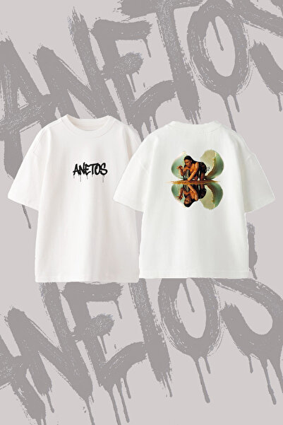 Anetos Megan Thee Stallion_21 Design Back Printed Cotton White Oversize T-Shirt