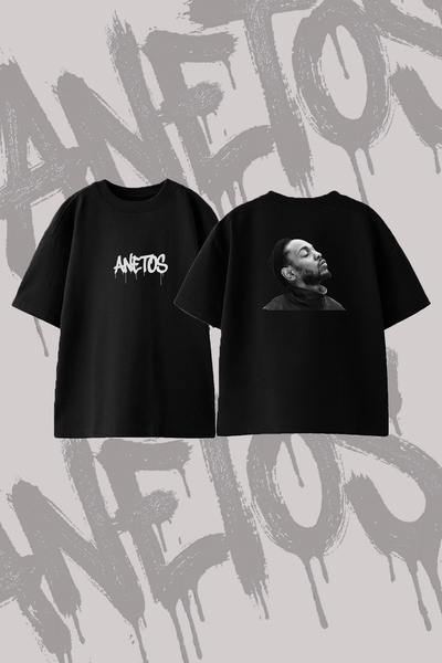 Anetos Kendrick Lamar_9 Σχεδιασμένο μπλουζάκι με στάμπα στην πλάτη, βαμβακερό...