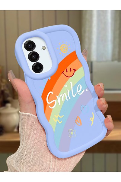 Hontinga Samsung Galaxy A17 Compatible Case Camera Protector Blue Silicone Co...
