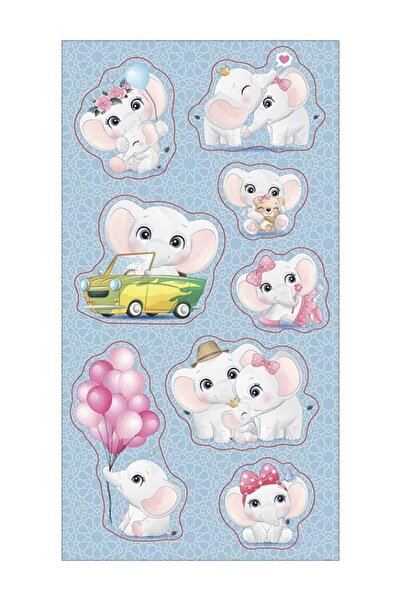 OEM Set autocolante decorative, Ranok-Creative, Cu model, Multicolor