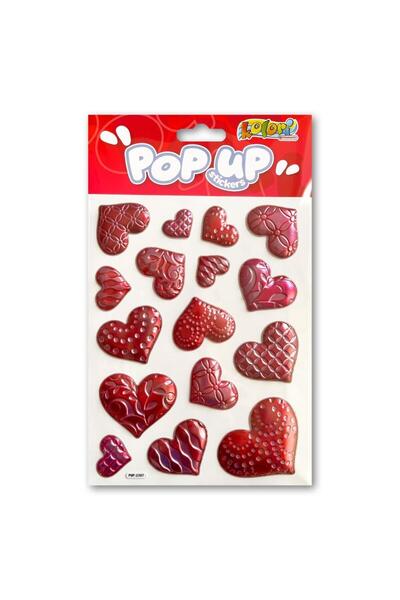 Penmate Autocolante/stickere Pop Up, metalizate, cu relief 3D, multicolor, 14...
