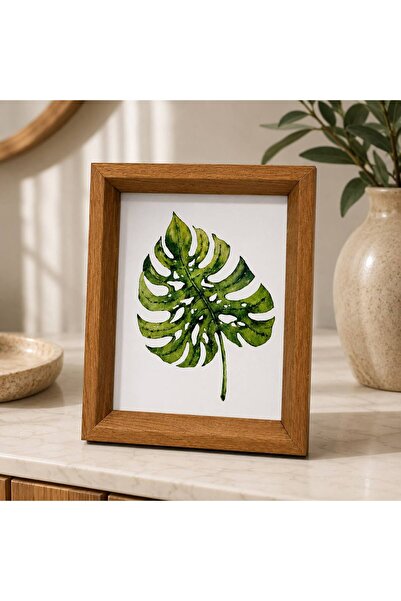 PINALE ART El Yapımı Ahşap Görünümlü Lüks Fotoğraf Çerçevesi 15x21 cm