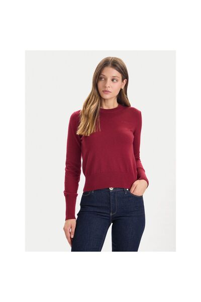 Guess Jeans Pulover de damă W4BR83Z3HO2 Bordeaux