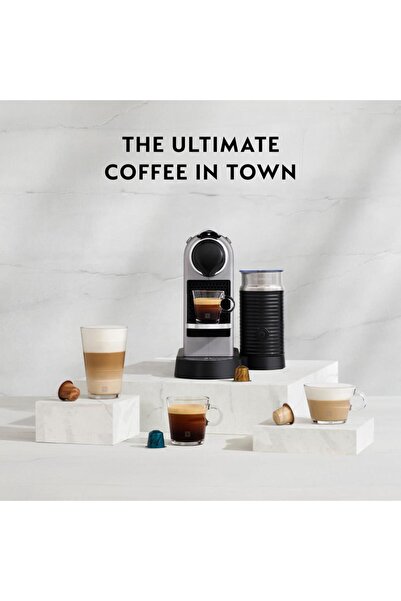 Nespresso Citiz Platinium C145 & Aeroccino 3 Süt Köpürtücülü Set