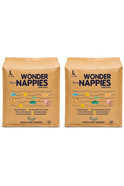 WONDER NAPPIES Eco Swim Pants for Babies, Large, 12–18 kg, Hypoallergenic, De...