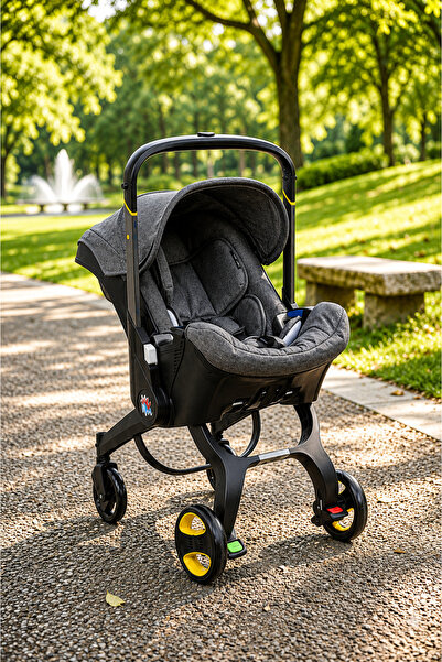 stars pearl Baby Stroller and Car Seat - 2-in-1 Innovative Travel System, Black